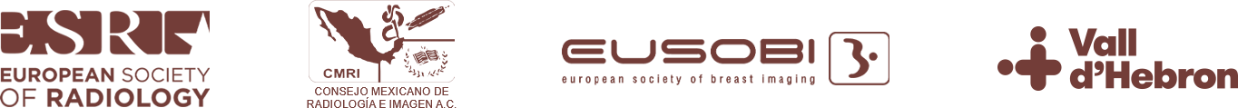European Society of Radiology · Consejo Mexicano de Radiología e Imagen · EUSOBI · Vall d'Hebron